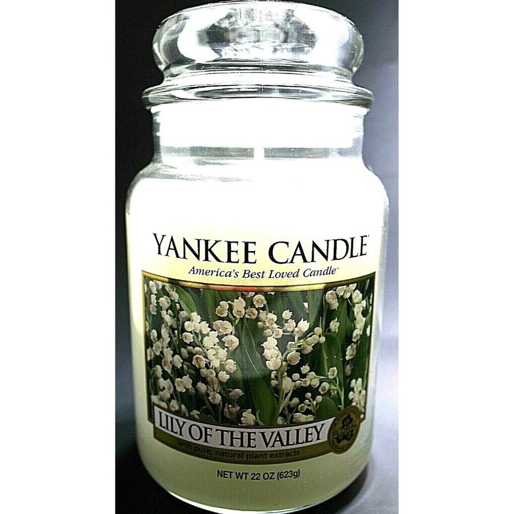 Yankee Candle Lily of the Valley Candle 22 oz  House Warmer Single Wick RETIRED